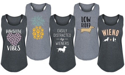 Instant Message: Women's Dachshund & Wiener Dog Tanks. Plus Sizes Available.