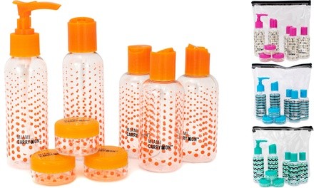 Miami CarryOn TSA Approved Travel Bottle Set (9-Piece)