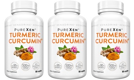 PureXen Turmeric Curcumin Dietary Supplement (1-, 2-, or 3-Pack)