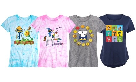 Women's Pete the Cat Tees. Plus Sizes Available