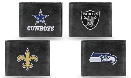 Rico Industries NFL Leather Billfold Wallet