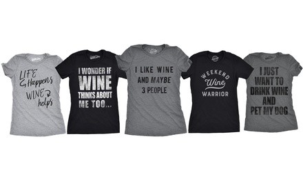 Women's Fitted Wine Lover T-Shirt