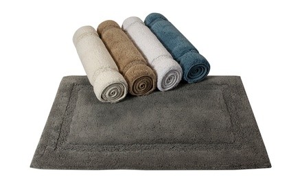 Saffron Fabs Cotton Non-Skid Bath Rug Set (2-Piece)