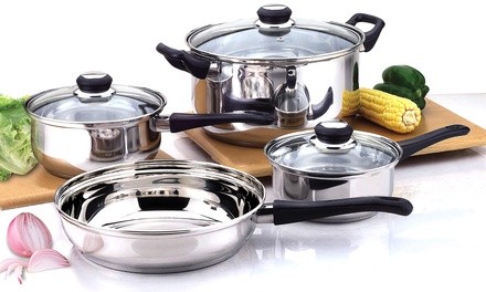 Culinary Edge Stainless Steel Cookware Set (7-Piece)