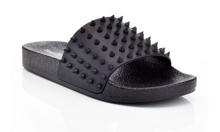 Men's Spiked Slip-On Flip Flops