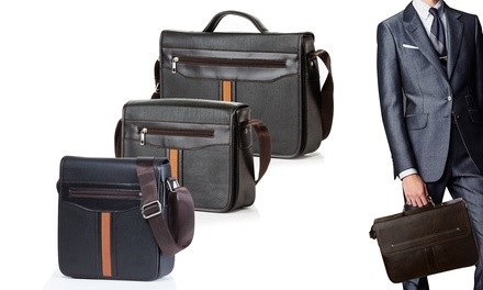 MKF Men's Collection Messenger Bag by Mia K. Farrow