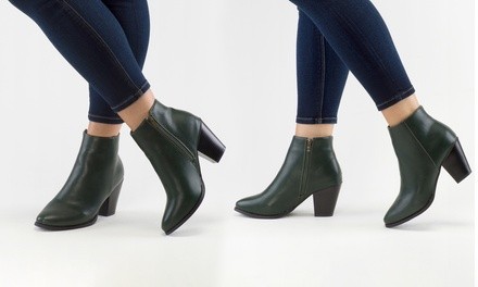 Sociology Women's Roxie Side-Zip Booties | Groupon Exclusive