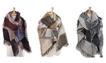 Vincenza Women's Oversized Patchwork Scarf