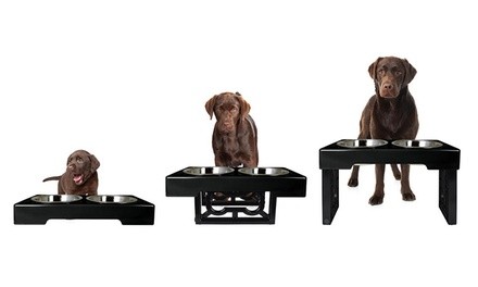 Barking Bistro 3-Stage Elevated Feeder for Dogs