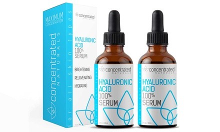 Concentrated Naturals Hyaluronic Acid Serum; 1 Fl. Oz. (1- or 2-Pack)