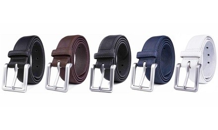 Men's Classic Leather Dress Belt