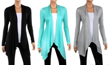 Women's Spring Draped Cardigan (2-Pack). Plus Sizes Available