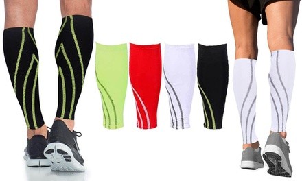 XTF Unisex Calf Support Compression Sleeves (2-Pack)