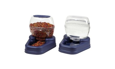 Bergan Pet Feeder and Waterer Set (2-Piece)