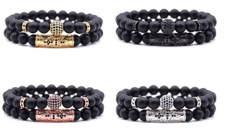 Men's Beaded Bracelet Set