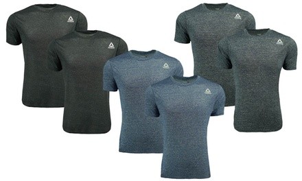 Reebok Men's Heathered Active Performance T-Shirt (2-Pack, M-2XL)