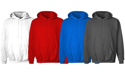 SEL Men's Solid Fleece Pullover Hoodie (S-3XL)