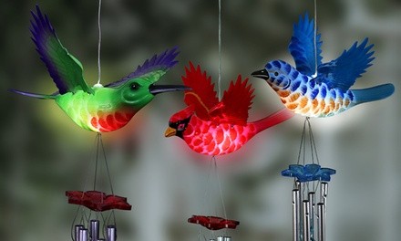 Solar WindyWings Bird Wind Chime