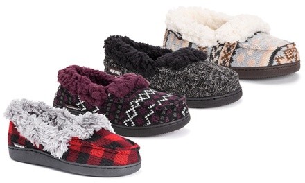 Muk Luks Women's Anais Moccasin Slippers (Up to Size 11-12)