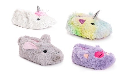 Muk Luks Girl's Furry Animal Slippers
