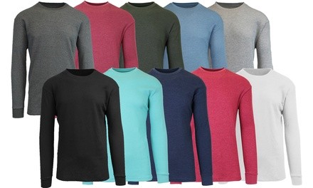 Galaxy By Harvic Men's Waffle-Knit Thermal Shirts (S-6XL)