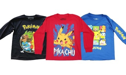 Pokemon Officially Licensed Kids' Long-Sleeve T-Shirt
