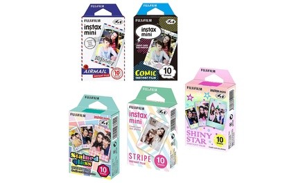 Fujifilm Instax Mini Films Assorted Bundle (5-Pack)