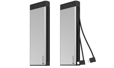 mophie Encore 20,100mAh Portable Power Bank with Built-In Lightning & Micro USB Cable