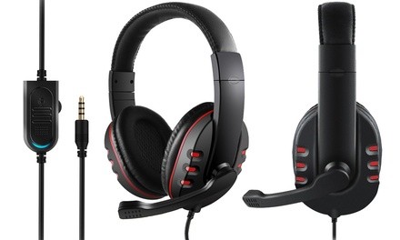 Altatac 3.5mm Wired Over-Ear Stereo Gaming Headset with Mic