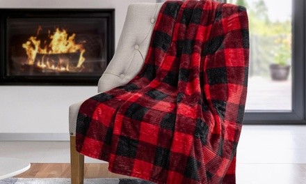 Soft Reversible Throw Blanket