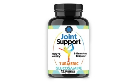 Angry Supplements Joint Support with Turmeric and Glucosamine (1-, 2-, 3-, or 6-Pack)