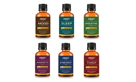 Amore 100% Pure Aromatherapy Essential Oils (6-Pack)