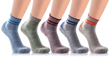 Unisex Crew Compression Socks (5 Pairs)