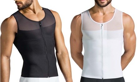 Men's Compression Zipper Tank Top