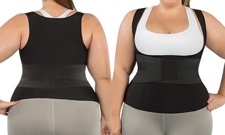 Plus Size Waist Trimmer Vest and Waist Trainer Corset Belt