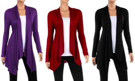 Women's Draped Cardigan (2-Pack). Plus Sizes Available