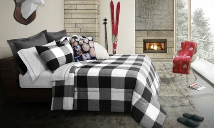 Safdie & Co Reversible Buffalo-Plaid Comforter Set (2- or 3-Piece)