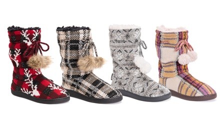 Muk Luks Women's Gladys Slipper Boots (Up to Size 11-12)