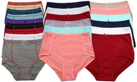 Women's High-Rise Cotton Briefs (6-Pack)