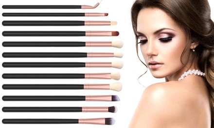 Professional Eye Makeup Brush Set (12-Piece)