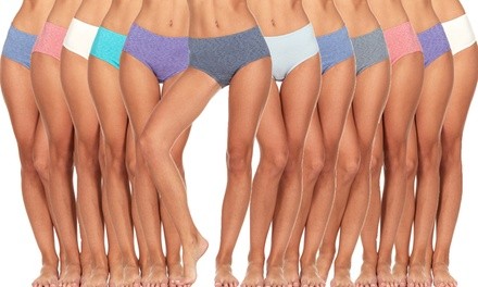 Fruit Of The Loom Women's Panties (12 Pack). Plus Sizes Available.