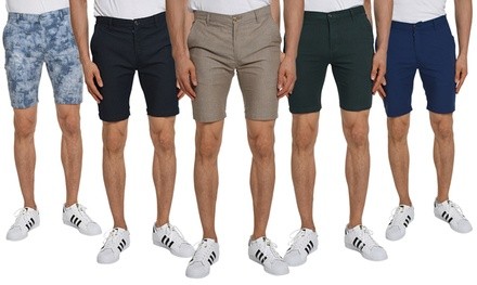 Verdo Men's Slim-Fit Flat-Front Fashion Shorts