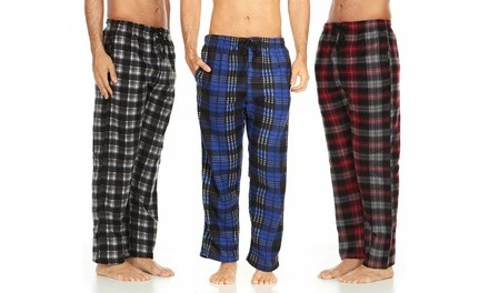 Men's Microfleece Lounge Pants (3-Pack)