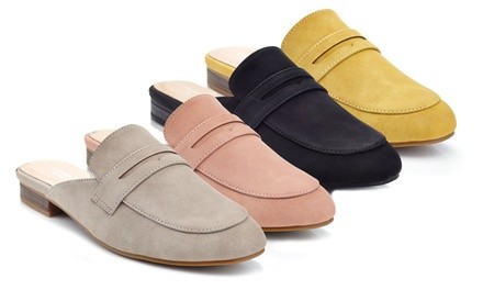 Women's Classic Slip On suede Mules 