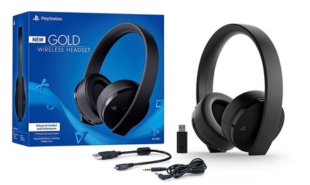 Sony Gold Wireless Headset for PlayStation 4