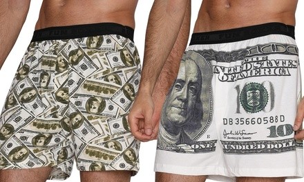 Fun Boxer Men's Novelty Printed Cotton Boxers (2-Pack)
