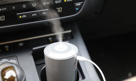 3-in-1 Car Cupholder Air Humidifier and Diffuser with LED Night Light