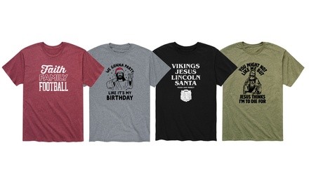 Solid Light: Men's Religious Christmas Holiday Tee (S-3XL)