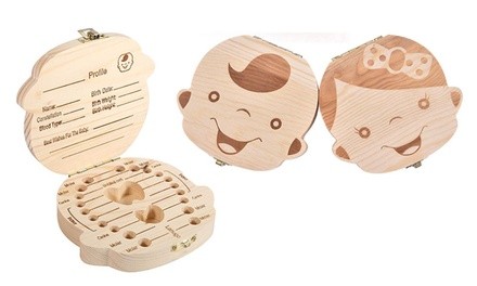 Baby Boy & Girl Keepsake Tooth Box