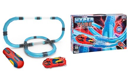 World Tech Toys Hyper Tube Lightning Fast Tube Racing Playset (65-Piece)
